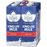 Hayatna UHT Low Fat Long Life Milk 1Lt x 4 x 3