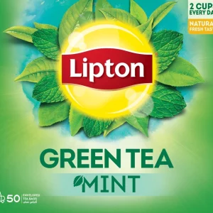 Lipton Green Tea Mint 50 Envelope Teabags