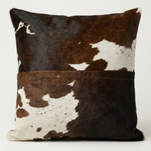 Mocha Fringe - Genuine Cowhide Leather Cushion | Nomad No. 3